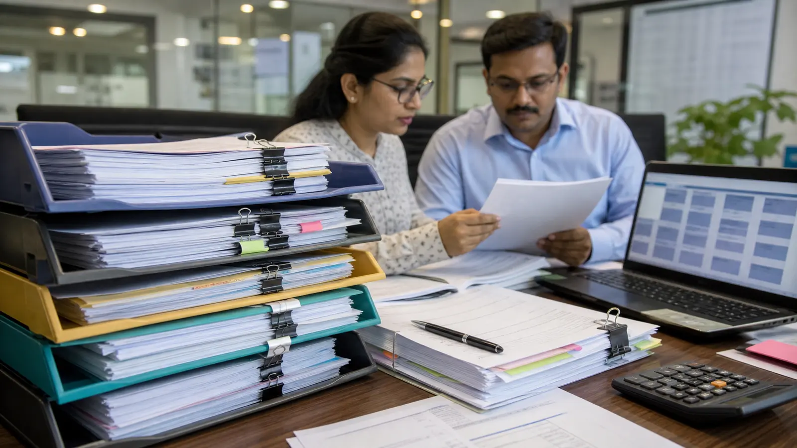 RTA operations team organising board approvals, allotment records and depository documents for share-capital reconciliation