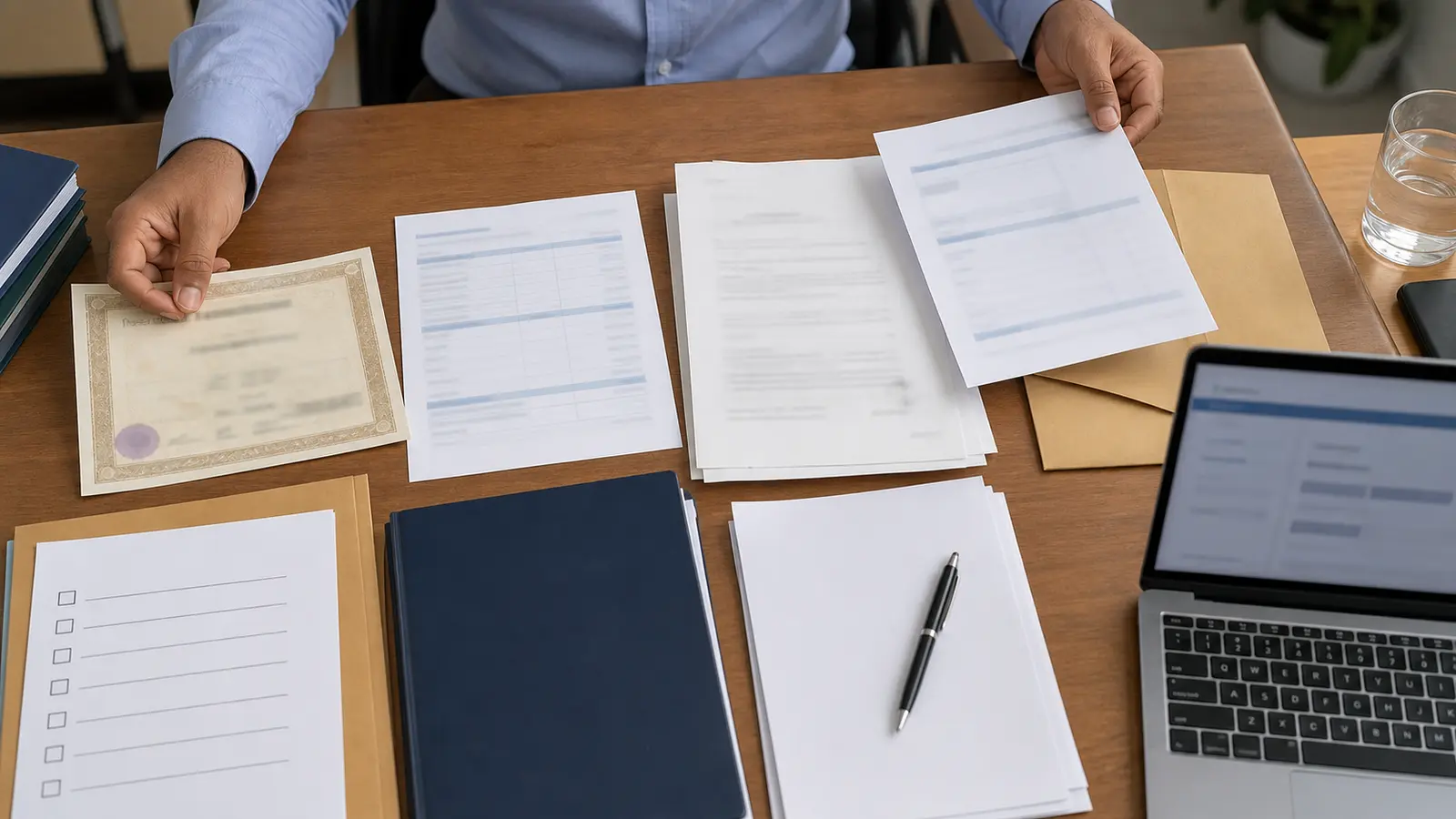 Certificate, demat account statement and correction documents arranged for name mismatch review