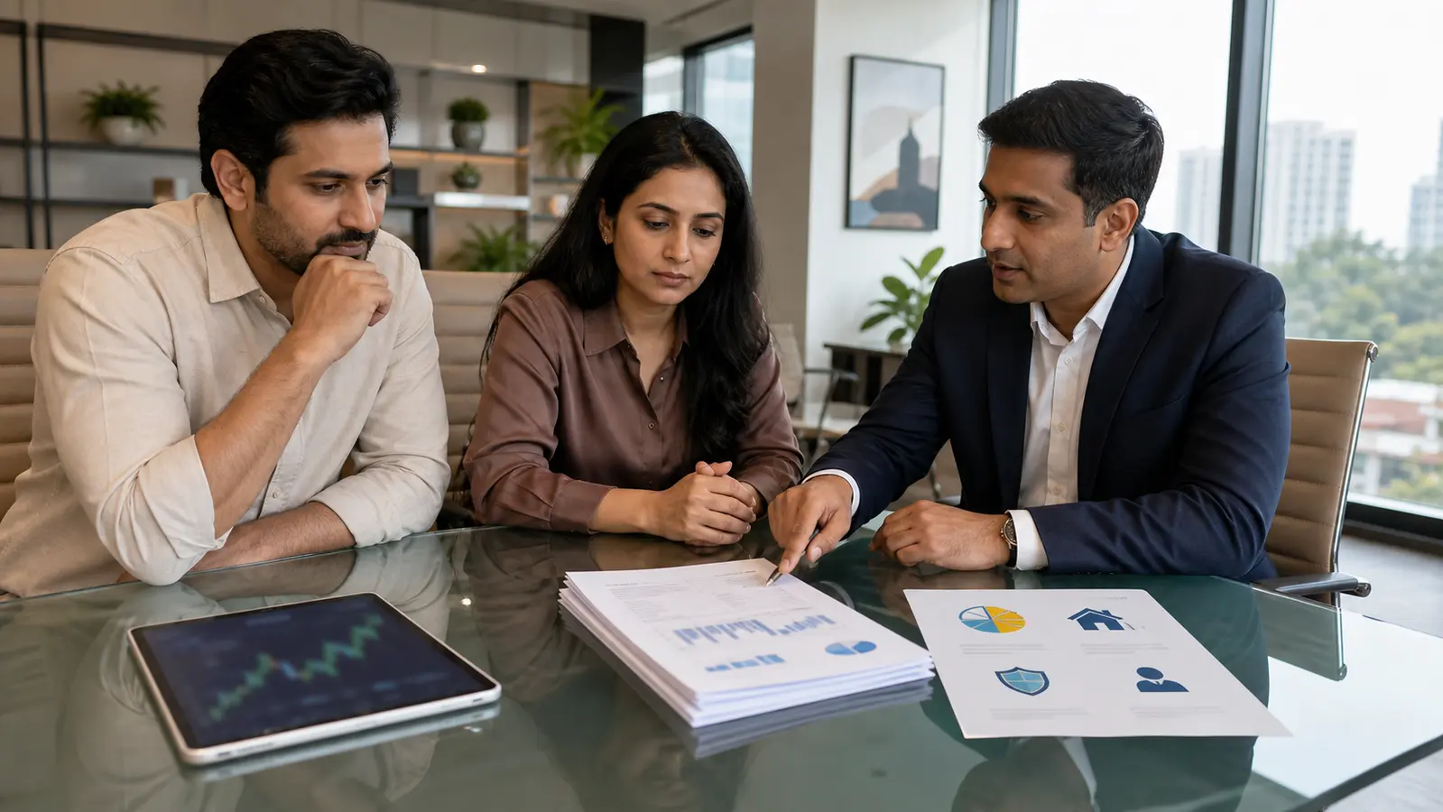 The same investors set a recent upward chart aside and review longer-term performance papers, risk profile and asset-allocation sheets with an advisor.