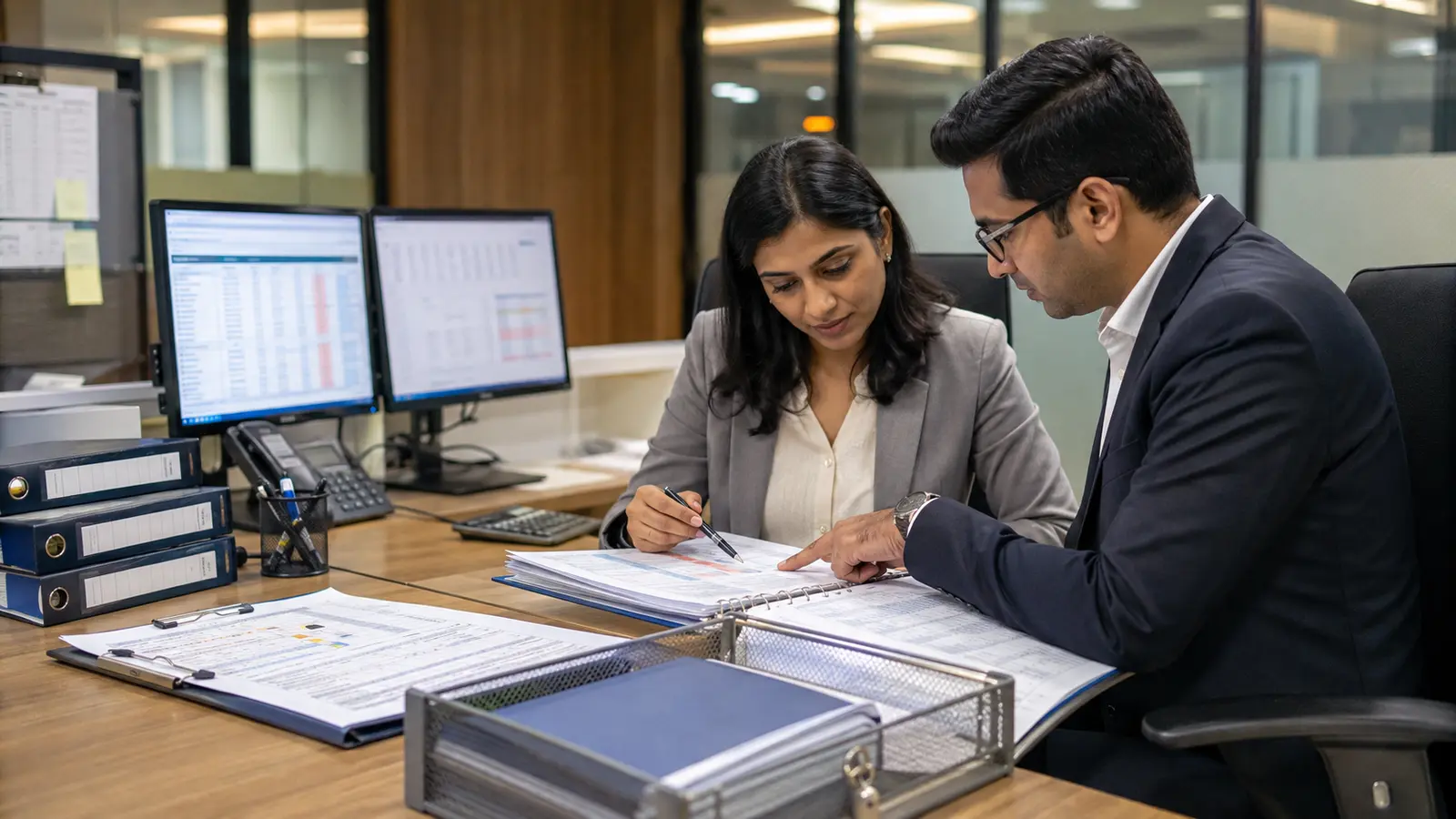 RTA operations team checking IPO readiness and depository workflow records