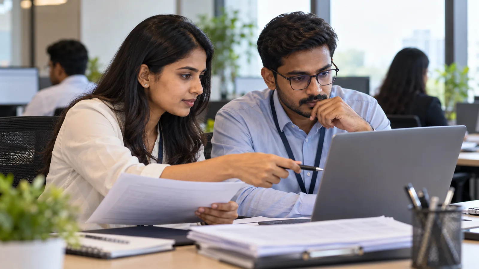 RTA operations professionals review a generic shareholder service request on a laptop