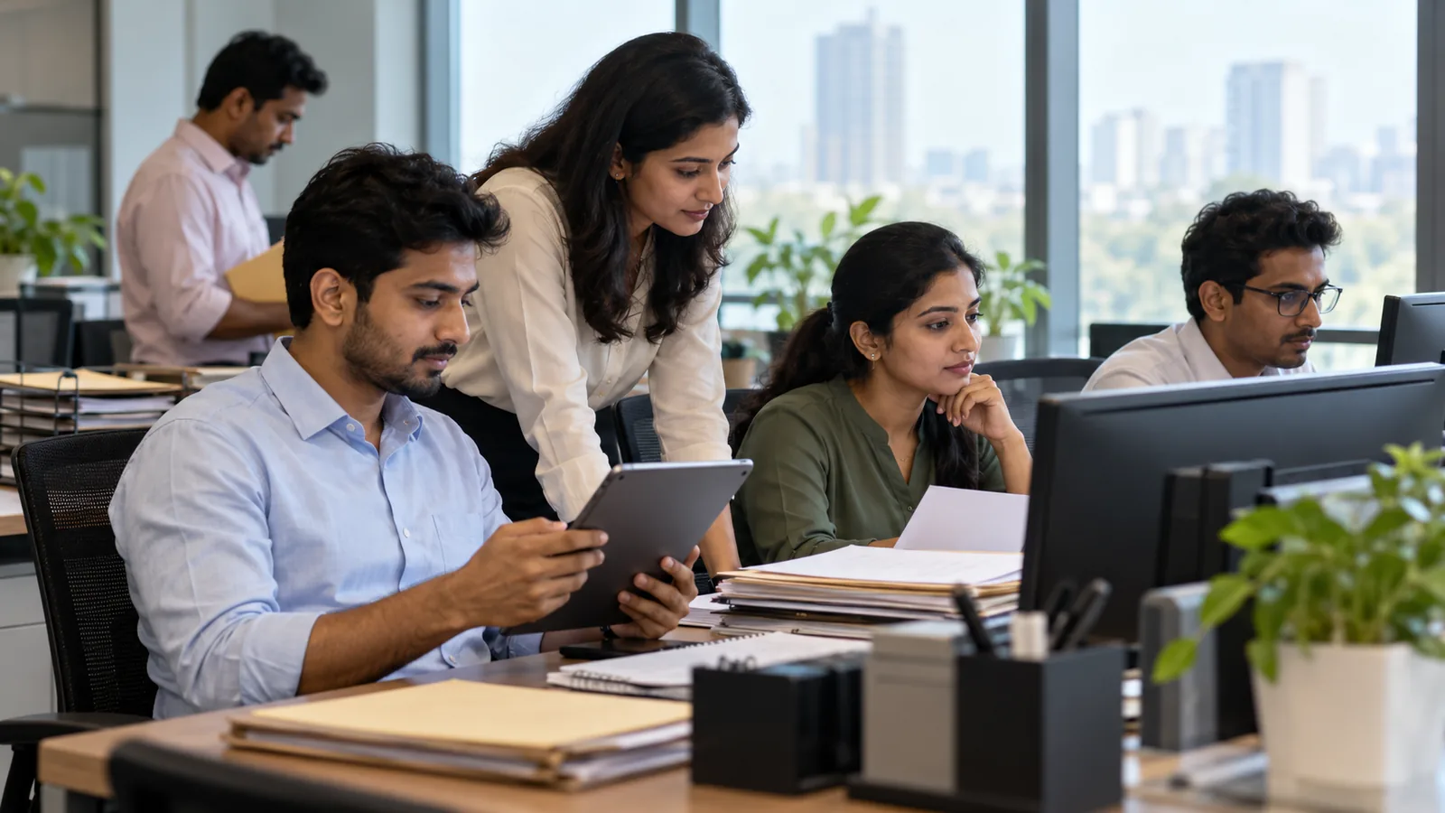 Indian issue operations and compliance team triaging investor communications with a controlled case record