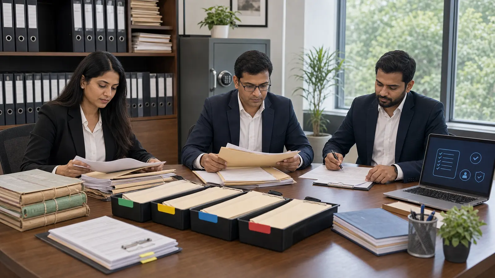 RTA operations team checking promoter director and KMP demat readiness before a corporate action