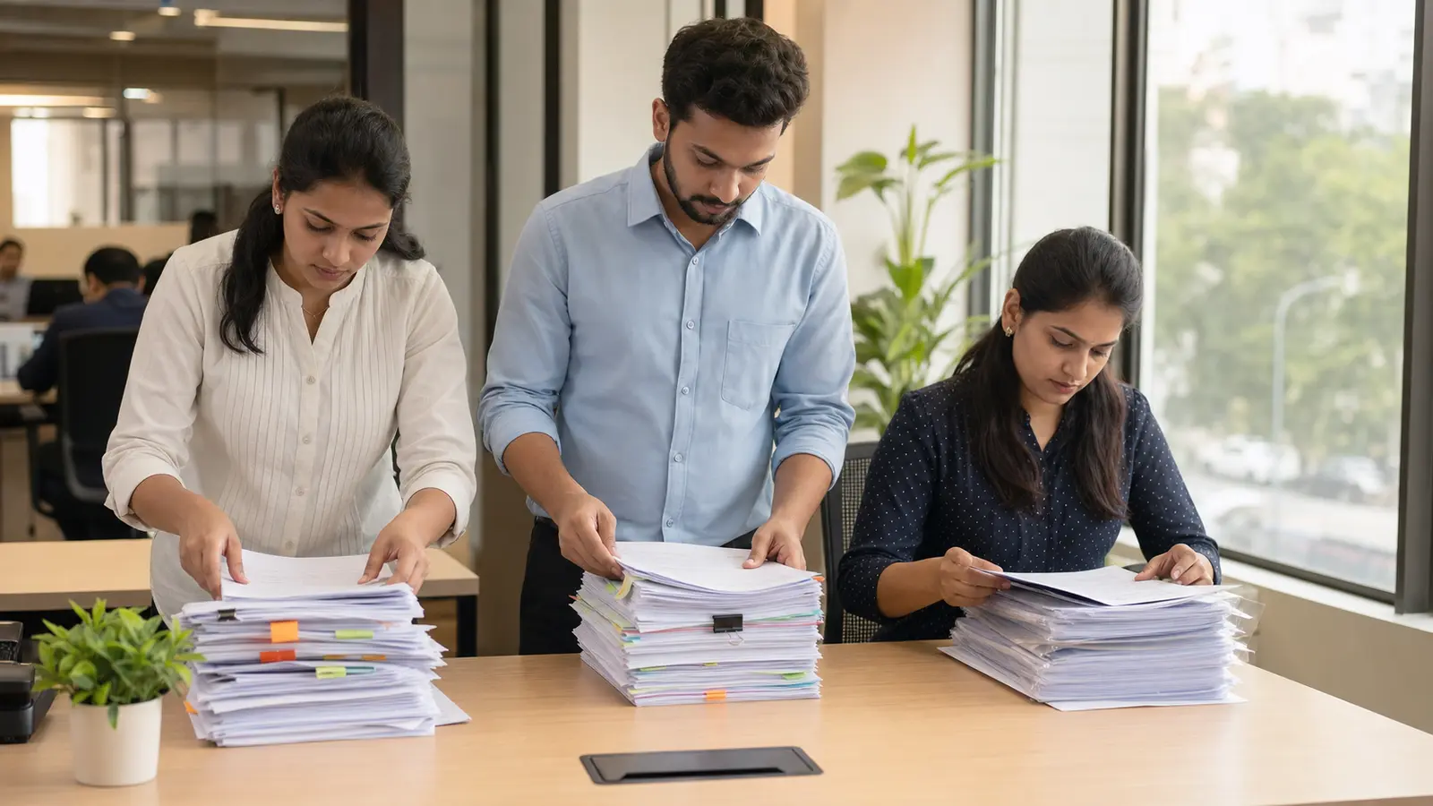 RTA compliance team arranging financial and shareholder records for Rule 9B applicability review