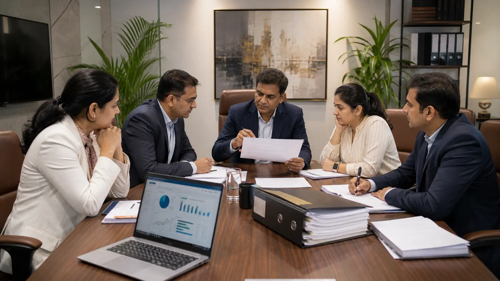 RTA and company secretarial team preparing Rule 9B board approval workflow files